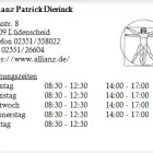 Unternehmen 1 Bild ALLIANZ PATRICK DIERINCK Versicherung am Lüdenscheid NW