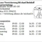Unternehmen 1 Bild ALLIANZ VERSICHERUNG MICHAEL BECHTLOFF HAUPTVERTRETUNG Versicherung am Bielefeld NW