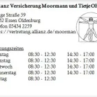 Unternehmen 1 Bild ALLIANZ VERSICHERUNG MOORMANN UND TIETJE OHG Versicherung am Essen NW