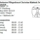 Unternehmen 1 Bild AMBULANTER PFLEGEDIENST CHRISTINE KLABISCH ZW.ST. MEIDERICH Gesundheitsdienste am Duisburg NW