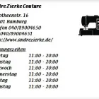 Unternehmen 1 Bild ANDRE ZIERKE COUTURE Textil, Bekleidung Einzelhandel am Hamburg HH