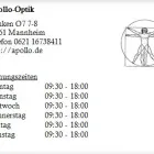 Unternehmen 1 Bild APOLLO-OPTIK Optiker am Mannheim BW