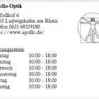 Unternehmen 1 Bild APOLLO-OPTIK Optiker am Ludwigshafen Am Rhein RP