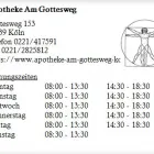 Unternehmen 1 Bild APOTHEKE AM GOTTESWEG Gesundheitsdienste am Köln NW