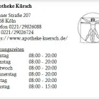 Unternehmen 1 Bild APOTHEKE KÜRSCH Ärzte am Köln NW