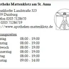 Unternehmen 1 Bild APOTHEKE MATTENKLOTZ AM ST. ANNA Gesundheitsdienste am Duisburg NW