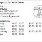 Unternehmen 1 Bild ARZTPRAXIS DR. YUSUF GÜNES Ärzte am Köln NW