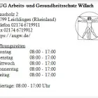 Unternehmen 1 Bild AUG ARBEITS- UND GESUNDHEITSSCHUTZ WILLACH Verleihunternehmen, Vermietungsunternehmen, Vermittlungsunternehmen am Leichlingen (Rheinland) NW