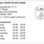 Unternehmen 1 Bild AUGEN-OPTIK SIEVERS CARSTEN Optiker am Berlin BE