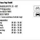 Unternehmen 1 Bild AUTOHAUS VOGT GMBH Kfz und Fahrrad Handel und Hersteller am Königswinter NW