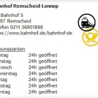 Unternehmen 1 Bild BAHNHOF REMSCHEID-LENNEP Bahn & Post am Remscheid NW
