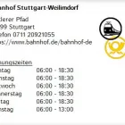 Unternehmen 1 Bild BAHNHOF STUTTGART-WEILIMDORF Bahn & Post am Stuttgart BW