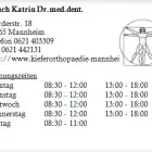 Unternehmen 1 Bild BAUCH KATRIN DR.MED.DENT. Ärzte am Mannheim BW