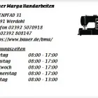 Unternehmen 1 Bild BAUER MARGA HANDARBEITEN Transportunternehmen, Fuhrunternehmen am Werdohl NW