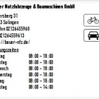 Unternehmen 1 Bild BAUER NUTZFAHRZEUGE & BAUMASCHINEN GMBH Werkstätten (Pkw) am Solingen NW