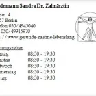 Unternehmen 1 Bild BINDEMANN SANDRA DR. ZAHNÄRZTIN Ärzte am Berlin BE