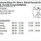 Unternehmen 1 Bild BLATZHEIM KLAUS DR. MED U. KLÖCK DANIELA DR. MED. ARZT FÜR FRAUENHEILKUNDE Ärzte am Köln NW