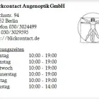 Unternehmen 1 Bild BLICKCONTACT AUGENOPTIK GMBH Optiker am Berlin BE