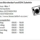 Unternehmen 1 Bild BOSSO BÜROBEDARF UND EDV ZUBEHÖR Produktion und Vertrieb von Gastronomiebedarf am Iserlohn NW