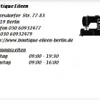 Unternehmen 1 Bild BOUTIQUE EILEEN Textil, Bekleidung Einzelhandel am Berlin BE