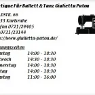 Unternehmen 1 Bild BOUTIQUE FÜR BALLETT & TANZ GIULIETTA PATOU Textil, Bekleidung Einzelhandel am Karlsruhe BW