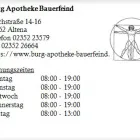 Unternehmen 1 Bild BURG APOTHEKE BAUERFEIND Gesundheitsdienste am Altena NW