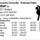 Unternehmen 1 Bild CANNSTATTER TENNISCLUB - RESTAURANT SABINE BACHMANN Öffentliche Sporteinrichtungen am Stuttgart BW