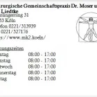 Unternehmen 1 Bild CHIRURGISCHE GEMEINSCHAFTSPRAXIS DR. MOSER UND DR. LIEDTKE Ärzte am Köln NW