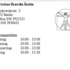 Unternehmen 1 Bild CHRISTINE BRATZKE ÄRZTIN Ärzte am Berlin BE