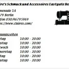 Unternehmen 1 Bild CLAIRE'S SCHMUCK UND ACCESSOIRES EASTGATE BERLIN Schmuck & Accessoires am Berlin BE