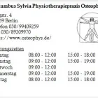 Unternehmen 1 Bild COLUMBUS SYLVIA PHYSIOTHERAPIEPRAXIS OSTEOPHYS Ärzte am Berlin BE