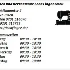 Unternehmen 1 Bild DAMEN UND HERRENMODE LEON FINGER GMBH Textil, Bekleidung Einzelhandel am Essen NW