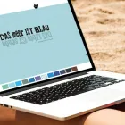 Unternehmen 4 Bild DAS MEER IST BLAU. Werbung am Hamburg HH