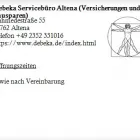 Unternehmen 1 Bild DEBEKA SERVICEBÜRO ALTENA (VERSICHERUNGEN UND BAUSPAREN) Versicherung am Altena NW