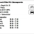 Unternehmen 1 Bild DEKOWSKI GILBERT KFZ-ZULASSUNGSSERVICE Ämter, Behörden am Mainz RP