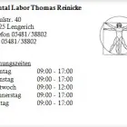 Unternehmen 1 Bild DENTAL LABOR THOMAS REINICKE Medizinische Kontrollen und Untersuchungen am Lengerich NW