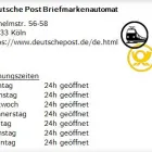 Unternehmen 1 Bild DEUTSCHE POST BRIEFMARKENAUTOMAT Postämter, Poststellen am Köln NW