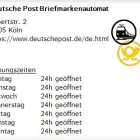 Unternehmen 1 Bild DEUTSCHE POST BRIEFMARKENAUTOMAT Postämter, Poststellen am Köln NW