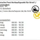 Unternehmen 1 Bild DEUTSCHE POST VERKAUFSPUNKT FÜR BRIEF- / PAKETMARKEN Postämter, Poststellen am Bielefeld NW