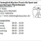 Unternehmen 1 Bild DIE BEWEGLICH MACHER PRAXIS FÜR SPORT UND PHYSIOTHERAPIE PHYSIOTHERAPIE Ärzte am Köln NW