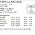 Unternehmen 1 Bild DIE HÖRLOUNGE IHR HÖRAKUSTIKER Hörgeräteakustiker am Köln NW