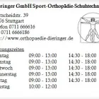 Unternehmen 1 Bild DIERINGER GMBH SPORT-ORTHOPÄDIE-SCHUHTECHNIK Orthopädische Schuhmachereien am Stuttgart BW