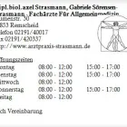 Unternehmen 1 Bild DIPL.BIOL.AXEL STRASMANN, GABRIELE SÖRENSEN-STRASMANN - FACHÄRZTE FÜR ALLGEMEINMEDIZIN Ärzte am Remscheid NW