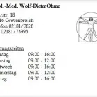 Unternehmen 1 Bild DIPL.-MED. WOLF-DIETER OHME Ärzte am Grevenbroich NW
