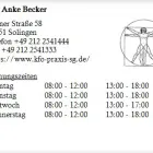 Unternehmen 1 Bild DR. ANKE BECKER Ärzte am Solingen NW