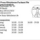 Unternehmen 1 Bild DR. FRANZ KLEINHERNE FACHARZT FÜR ALLGEMEINMEDIZIN Ärzte am Berlin BE