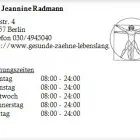 Unternehmen 1 Bild DR. JEANNINE RADMANN Ärzte am Berlin BE