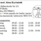 Unternehmen 1 Bild DR. MED. ALENA KAZIMIRSKI Ärzte am Berlin BE