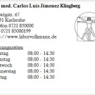 Unternehmen 1 Bild DR. MED. CARLOS LUIS JIMENEZ KLINGBERG Ärzte am Karlsruhe BW