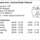 Unternehmen 1 Bild DR.MED.DENT. ANDREAS ROTHE ZAHNARZT Ärzte am Stuttgart BW